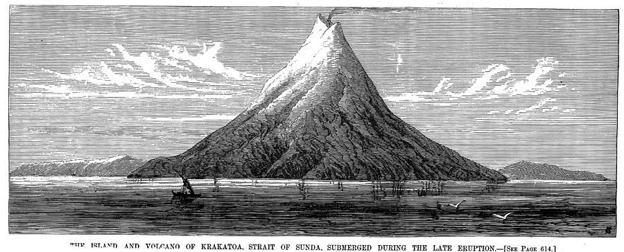 Krakatoa, pre - massive explosion