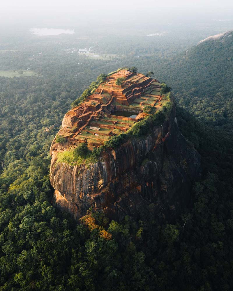 Sigiriya, pictured from the sky