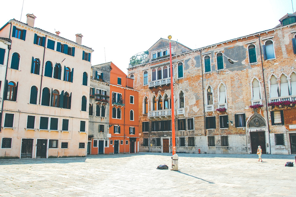 A typical square in Venice