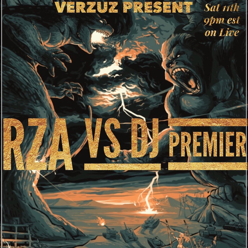 RZA vs DJ Premier promo poster