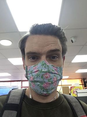 Preview image for Pen pal thug life, Grounded with Louis, and wearing a mask